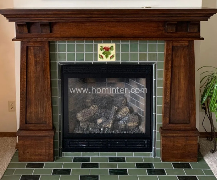 How about the style a vintage fireplace surround?