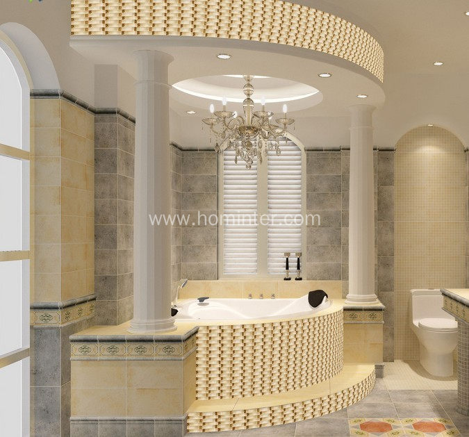 luxury gold tile bathtub surround wall tile