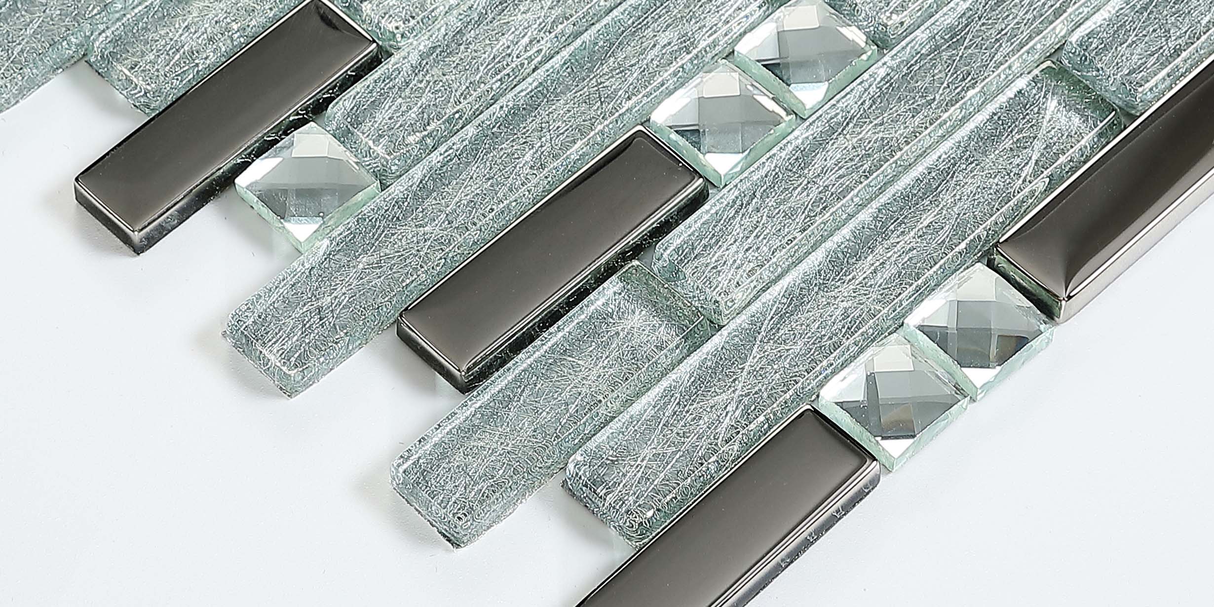 Sparkle Glass Linear Wall Tile