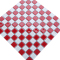 Glass Mosaic Tile Kitchen Backsplash Red White Floor and Wall Tiles