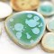 Porcelain Pebble Tile Green Beige White Glaze Smooth Mosaic Floor and Wall Tiles