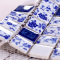 Blue and White Tile Porcelain Mosaic Kitchen Backsplash