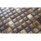 Porcelain Mosaic Square Tile Glazed Beige Brown Bathroom Tiles