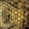 Brushed Metal Backsplash Tile Hexagon Gold Stainless Steel Mosaic