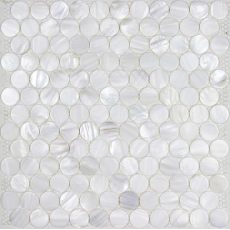 Shell Mosaic Tiles Round Mother of Pearl Tile Backsplash Seashell Mosaic Pearl Tile