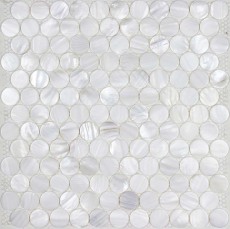 Shell Mosaic Tiles Round Mother of Pearl Tile Backsplash Seashell Mosaic Pearl Tile