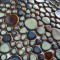 Glazed Porcelain Pebble Tile Heart-Shaped Backsplash and Wall Tiles