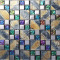 Multicolor Glass Mosaic Tiles Rainbow Versaille Pattern Backsplash & Wall Tile