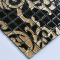 Glass Mosaic Tile Greek Vulcan Patterned Black Gold Backsplash Wall Tiles