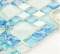 Glass Mosaic with Conch Shell Blue Crackle Backsplash Tile
