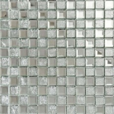 Silver Glass Tile 5 Faces Mirror Mosaic Wall Decor Tiles