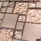 Rose Gold Glass Metal Mix Mosaic Tiles Shiny Backsplash Tile