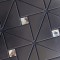 Peel and Stick Backsplash Tile Pinwheel Black Self-Adhesive Mosaic