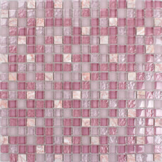 Glossy Glass Tile White Gold Mosaic Wall Backsplash Tiles