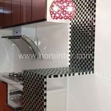 Beveled Crystal Silver Square Mirror Glass Mosaic Tile