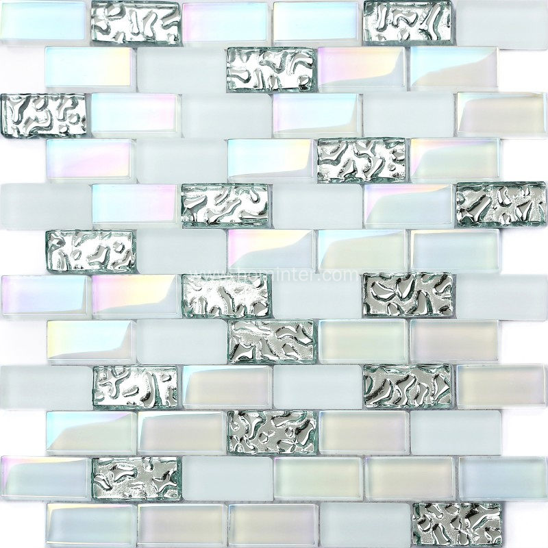 100 Iridescent Tiles Tiny Round Tiles Round Glass Mosaic 