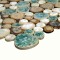 Porcelain Tile Pebble Heart-shape Glazed Ceramic Mosaic Pool Tiles