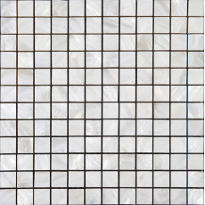 Pure White Mother of Pearl Tile 8mm Thick Square Shell Mosaic