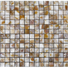 Iridescent White Mother of Pearl Tile 8mm Thick Square Shell Mosaic