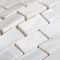 White Mother of Pearl Tile Subway Mini Brick 8mm Shell Mosaic