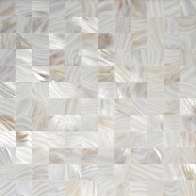 White Pearl Shell Tile 8mm Board Pad Seamless Square Mosaic