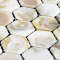 Mother of Pearl Shell Tile Backsplash Hexagon Fresh Water Seashell Mosaic Bathroom Sticker