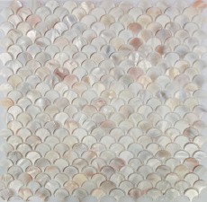 Mother of Pearl Backsplash White Fish Scale Shell Mosaic Tile