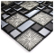 Glossy Glass Backsplash Tile Snowflake Mosaic Floor and Wall Tiles