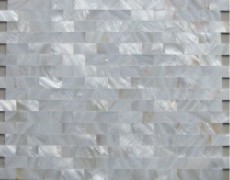White Mother of Pearl Tiles Backsplash Uniform Bricks Subway Shell Kitchen Wall Tile Mosaics
