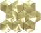 Gold Metal Tile Backsplash Pyramid Stainless Steel Wall Tiles