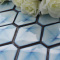 Blue Porcelain Tile Hexagon Glazed Ceramic Mosaic Wall and Floor Tiles