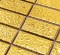 Gold Ceramic Floor & Wall Tile Non-slip Glazed Porcelain Mosaic Sheet